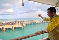 Gubernur Provinsi Kepri Ansar Ahmad saat meninggalkan Natuna pada kunjungan kerjanya beberapa waktu lalu. Matapedia6.com/ Diskominfo