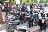 Satreskrim Polresta Barelang bersama delapan Polsek di Kota Batam berhasil ungkap ungkap 40 laporan polisi kasus pencurian motor, dan amankan sebanyak 60 sepeda motor dari 47 tersangka. Matapedia6.com/Dok Humas Polres