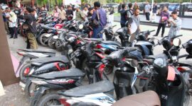 Satreskrim Polresta Barelang bersama delapan Polsek di Kota Batam berhasil ungkap ungkap 40 laporan polisi kasus pencurian motor, dan amankan sebanyak 60 sepeda motor dari 47 tersangka. Matapedia6.com/Dok Humas Polres