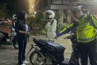 Satuan Lalu Lintas (Satlantas) Polresta Barelang yang dipimpin Kasat Lantas Polresta Barelang, Kompol Cut Putri Amelia Sari gelar Razia knalpot brong, 38 kendaraan diangkut ke Polresta Barelang, Sabtu (25/5/2024). Matapedia6.com/ Dok Humas Polresta