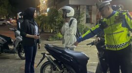 Satuan Lalu Lintas (Satlantas) Polresta Barelang yang dipimpin Kasat Lantas Polresta Barelang, Kompol Cut Putri Amelia Sari gelar Razia knalpot brong, 38 kendaraan diangkut ke Polresta Barelang, Sabtu (25/5/2024). Matapedia6.com/ Dok Humas Polresta