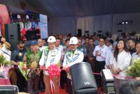 Muhammad Rudi dan BIP potong pita pertanda awal dibangun Terminal 2 Hang Nadim Batam, Kamis (30/5/2024). Foto:Zal/matapedia6
