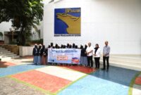 Tim Ekstrakulikuler Jurnalistik SMA IT Imam Syafi'i kunjung BP Batam, Senin (27/5/2024).Foto: Istimewa