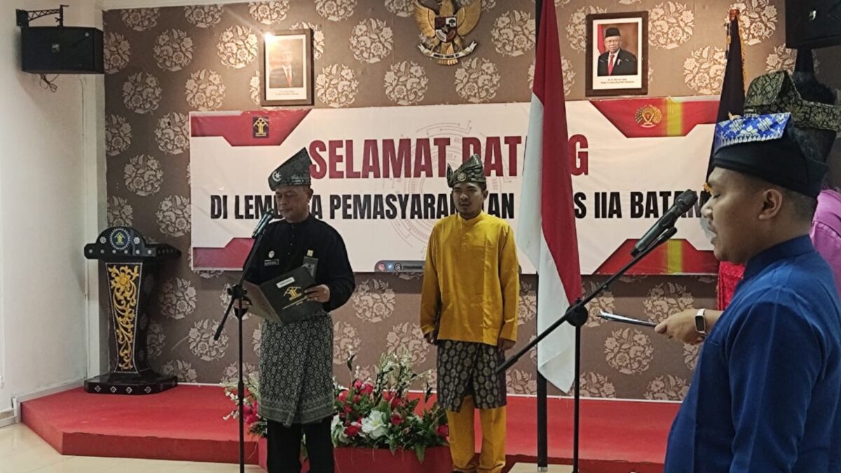 Kalapas Batam pimpin upacara Harlah Pancasila, Sabtu (1/6/2024). Foto:Dok/ist