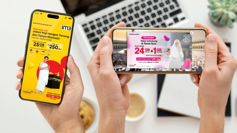 Paket kuota Internet indosat selama ibadah haji dan umrah. Foto:Ist