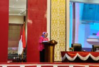 Wakil Gubernur Kepri Marlin Agustina saat Rapat paripurna DPRD Kepri beberapa hari lalu. Foto:Ist