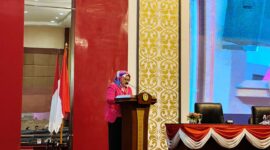 Wakil Gubernur Kepri Marlin Agustina saat Rapat paripurna DPRD Kepri beberapa hari lalu. Foto:Ist