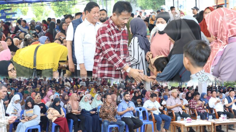 Rudi bersama warga Tanjungpinang, Minggu (9/6/2024). Foto:Istimewa