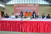 Ditreskrimsus Polda Kepri Bongkar Pelangsir BBM jenis Solar dengan Modus gunakan surat rekomendasi Nelayan, Ekspos kasus digelar Rabu (12/4/2024). Matapedia6.com/Dok Humas Polda