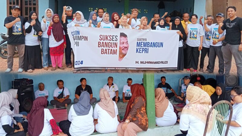 Warga nyatakan siap dukung Rudi di Pilgub 2024. Foto:Ist