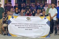 Pemuda Lingga Dukung Rudi di Pilgub 2024. Foto:Ist