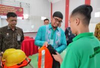 Warga binaan Lapas dapat pelatihan las, Kamis (20/6/2024). Dok/Lapas Batam