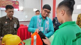 Warga binaan Lapas dapat pelatihan las, Kamis (20/6/2024). Dok/Lapas Batam