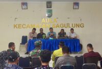 Rapat koordinasi Camat Sagulung beberapa hari lalu. Foto:Ist