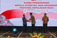 Pengukuhan OJK Kepri, Jumat (28/6/2024). Foto:Ist