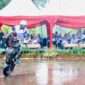 Anggota Ditlantas Polda Kepri saat unjuk kebolehan di acara Kapolda  Cup Championship 2024 Drag Race dan Bike di Sirkuit Non Permanen Temenggung Abdul Jamal, Kota Batam, Sabtu (1/6/2024).Matapedia6.com/Dok Humas Polda
