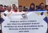 Pemuda Lingga nyatakan dukungan ke Rudi di Pilgub 2024. Foto:Ist