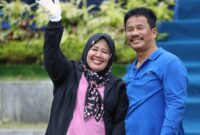 Marlin Agustina bersama Muhammad Rudi. Foto:Ist