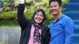 Marlin Agustina bersama Muhammad Rudi. Foto:Ist