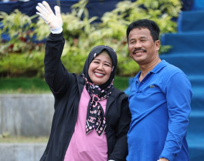 Marlin Agustina bersama Muhammad Rudi. Foto:Ist
