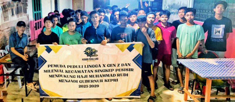 Pemuda Lingga dukung Rudi Pilgub 2024. Foto:Ist