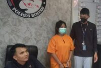 Pelaku pengantaran narkotika jenis sabu ke Lapas Kelas II narkotika Tanjungpinang saat berada di Polres Bintan, Kamis (11/7/2024). Matapedia6.com/ Dok Polres Bintan