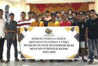 Pemuda Lingga dukung Rudi. Foto:Ist