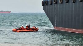 Lokasi pria di Batam jatuh ke laut, Senin (22/7). Foto:Dok/Basarnas