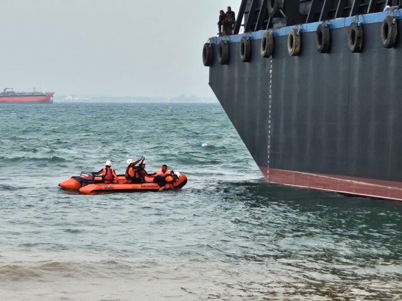 Lokasi pria di Batam jatuh ke laut, Senin (22/7). Foto:Dok/Basarnas