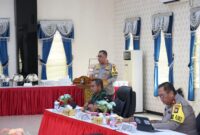 Kapolda Kepri Irjen Pol Yan Fitri Halimansyah saat memimpin rapat koordinasi persiapan pengamanan Pilkada di Kepri.Matapedia6.com/Dok Humas Polda