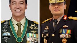 Klose Jenderal (Purn) Andika Perkasa dan Kapolda Jateng Irjen Pol Ahmad Luthfi. Matapedia6.com/Istimewa