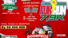 Banner Fun run WP Kodim Batam. Foto:Ist