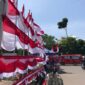 Jelang kemerdekaan Republik Indonesia pedagang pernak penik kemerdekaan mulai ramai di Batam. Matapedia6.com/ Luci
