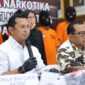 Wakil Direktur Reserse narkoba (Wadir resnarkoba) Polda Kepri AKBP Tidar Wulung Dahono saat memberikan keterangan pengungkapan kasus narkotika di Kepri, Selasa (30/7/2024) Matapedia6.com/ Luci