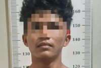 Salah satu pelaku diamankan Buser Polsek Batu Aji. Foto:Dok/Polsek