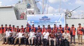 Peluncuran ekspedisi Rupiah berdaulat bersama TNI AL, Sabtu (20/7/2024). Foto:Rega/matapedia