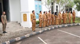 Ridwan pimpin apel, Senin (1/7). Foto:Ist