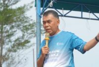 Bupati Natuna Wan Siswandi saat membuka parade Jetski yang digelar di pulau Serasan Natuna, Minggu (14/7/2024). Matapedia6.com/ Diskominfo