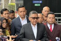 Sekjen PDIP Hasto Kristiyanto Penuhi Panggilan KPK, tiba di gedung merah putih pukul 09.55WIB, Selasa (20/8/2024). Matapedia6.com/Istimewa