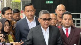 Sekjen PDIP Hasto Kristiyanto Penuhi Panggilan KPK, tiba di gedung merah putih pukul 09.55WIB, Selasa (20/8/2024). Matapedia6.com/Istimewa