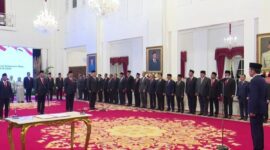 Suasana pelantikan menteri dan wakil menteri Kabinet Indonesia Maju di Istana Negara, Jakarta, Senin (19/8/2024). Matapedia6.com/Dok.Sekretariat Presiden