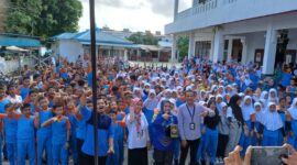 OJK Kepri edukasi keuangan ke pelajar di Batam beberapa hari lalu. Foto:Dok/OJK