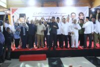 Rudi saat mengajak relawan dukung Amsakar. Foto:Istimewa