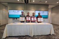 Panbil Group teken MoU dengan Sembcorp, Kamis (1/8). Foto:Istimewa