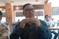 Calon Wakil Gubernur Kepri Nyanyang Haris Pratamura saat melakukan pertemuan bersama awak media di Kota Batam, Rabu (7/8/2024) Matapedia6.com/ Luci