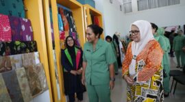 Wakil Gubernur Marlin dampingi Ketua Persit. Foto:Istimewa