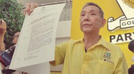 Pengusaha jalan tol Indonesia Jusuf Hamka akan serahkan surat pengunduran diri sebagai kader Golkar, Senin (12/8/2024). Matapedia6.com/Istimewa