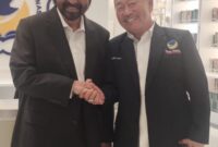 Ketua DPD Partai Nasdem Tanjungpinang, Bobby Jayanto bersama Ketua Umum Nasdem. Foto:Istimewa