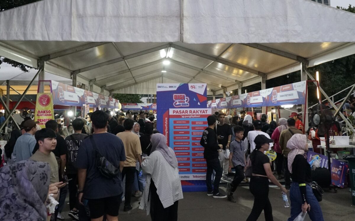 Pasar Rakyat dan Bazaar UMKM pada Digiland 2024 capai nilai transaksi hingga 463 juta rupiah. Foto:Telkom