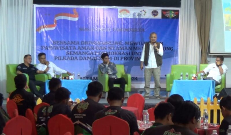 Asosiasi driver online FGD bahas pariwisata aman dan nyaman, Kamis (15/8). Foto:Istimewa